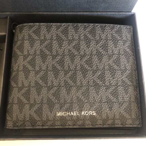 🔥 Michael Kors Jet Set Monogram Wallet & Money Clip Gift Set - Picture 11 of 13